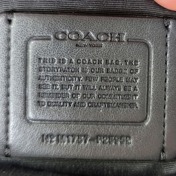 Coach Signature Leather Embossed Purse Bag 3in1 Covertable Designer Satchel - Picture 8 of 12